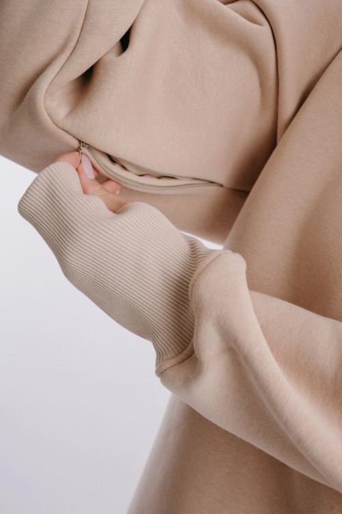 Sweatshirt beige NUTTY LATTE