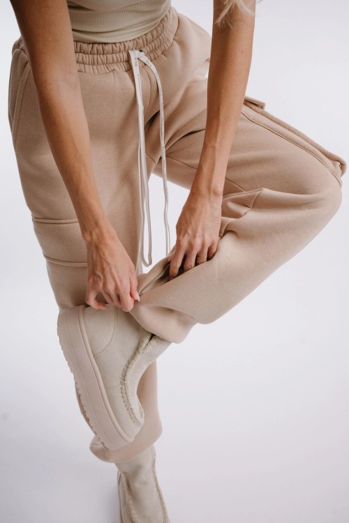 Sweatpants beige NUTTY LATTE