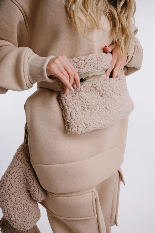 Tasche beige 2in1 SLEEK&FLUFFY
