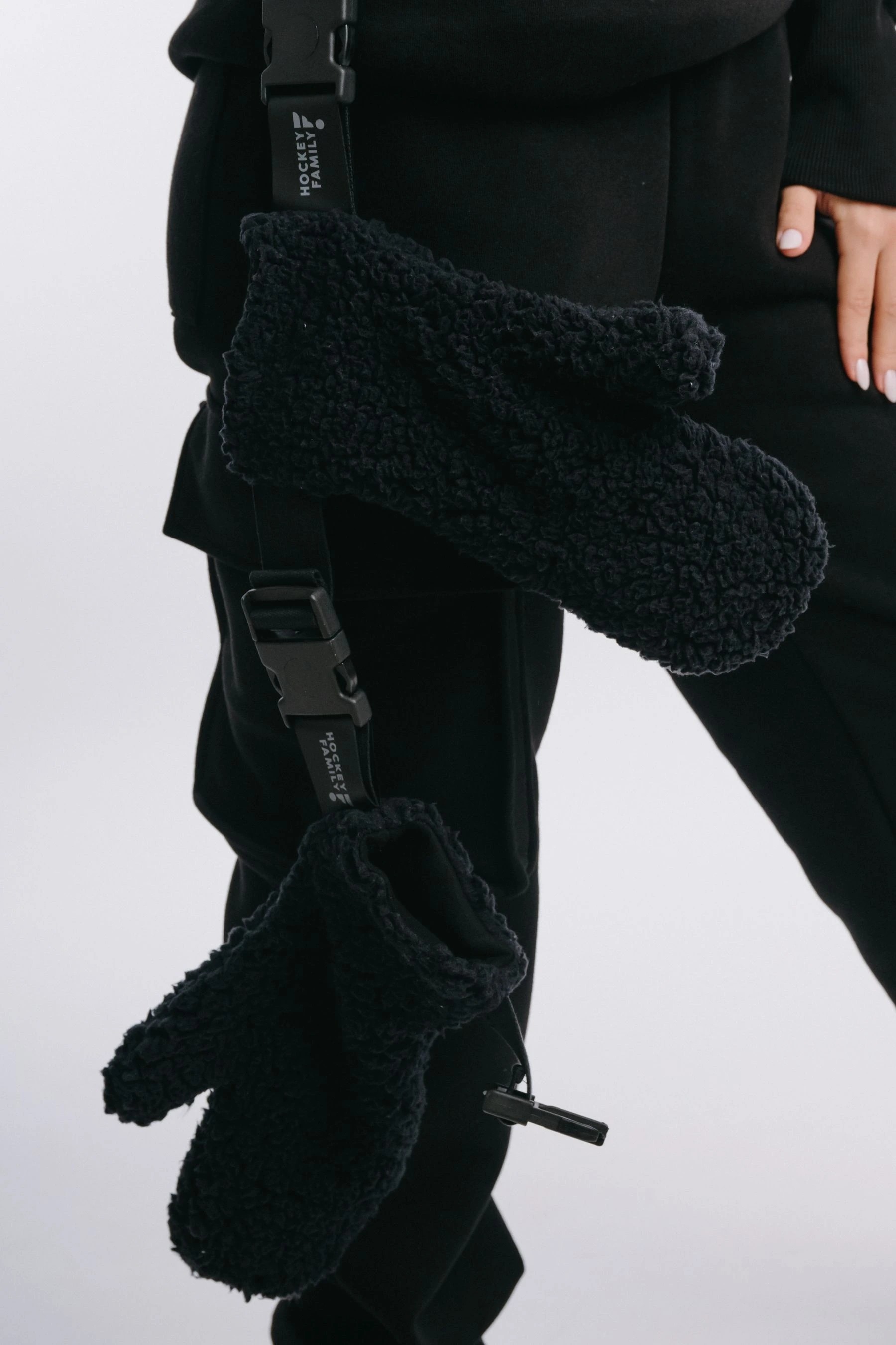 Handschuhe schwarz 2in1 SLEEK&FLUFFY