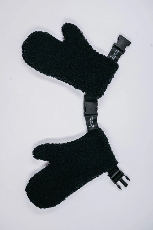 Handschuhe schwarz 2in1 SLEEK&FLUFFY