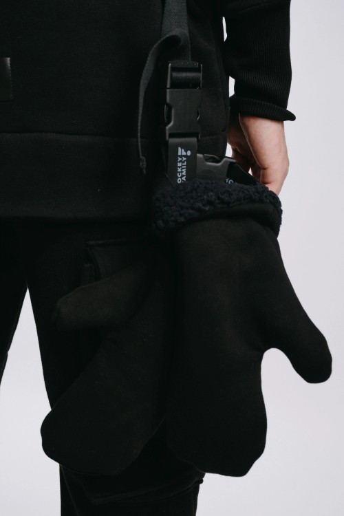 Handschuhe schwarz 2in1 SLEEK&FLUFFY
