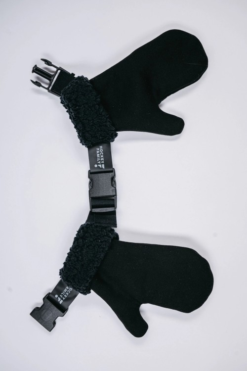 Handschuhe schwarz 2in1 SLEEK&FLUFFY