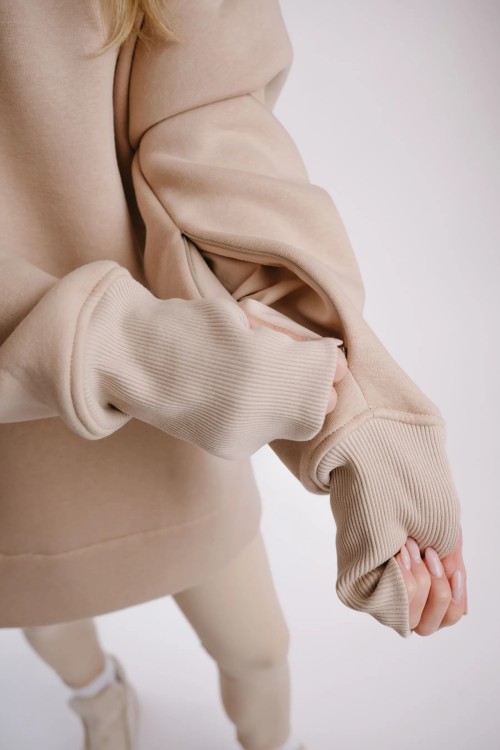 Sweatshirt beige NUTTY LATTE
