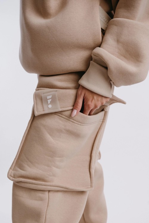Sweatpants beige NUTTY LATTE
