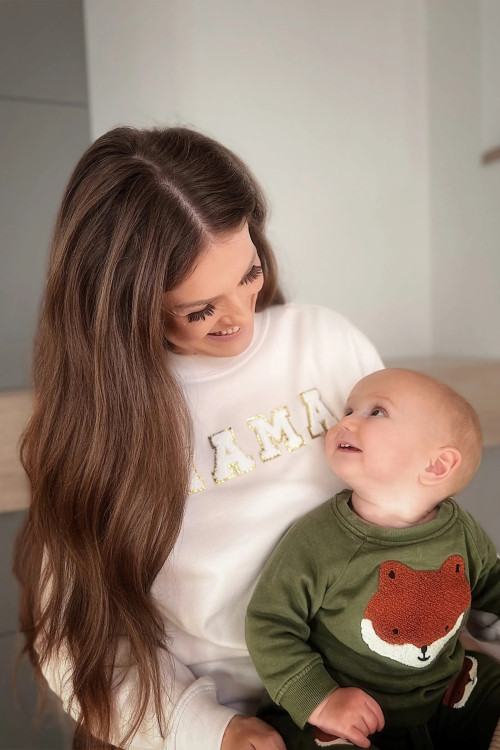 Say it in Letters – písmenkové mikiny Fluffy & Glitter pre rodinu