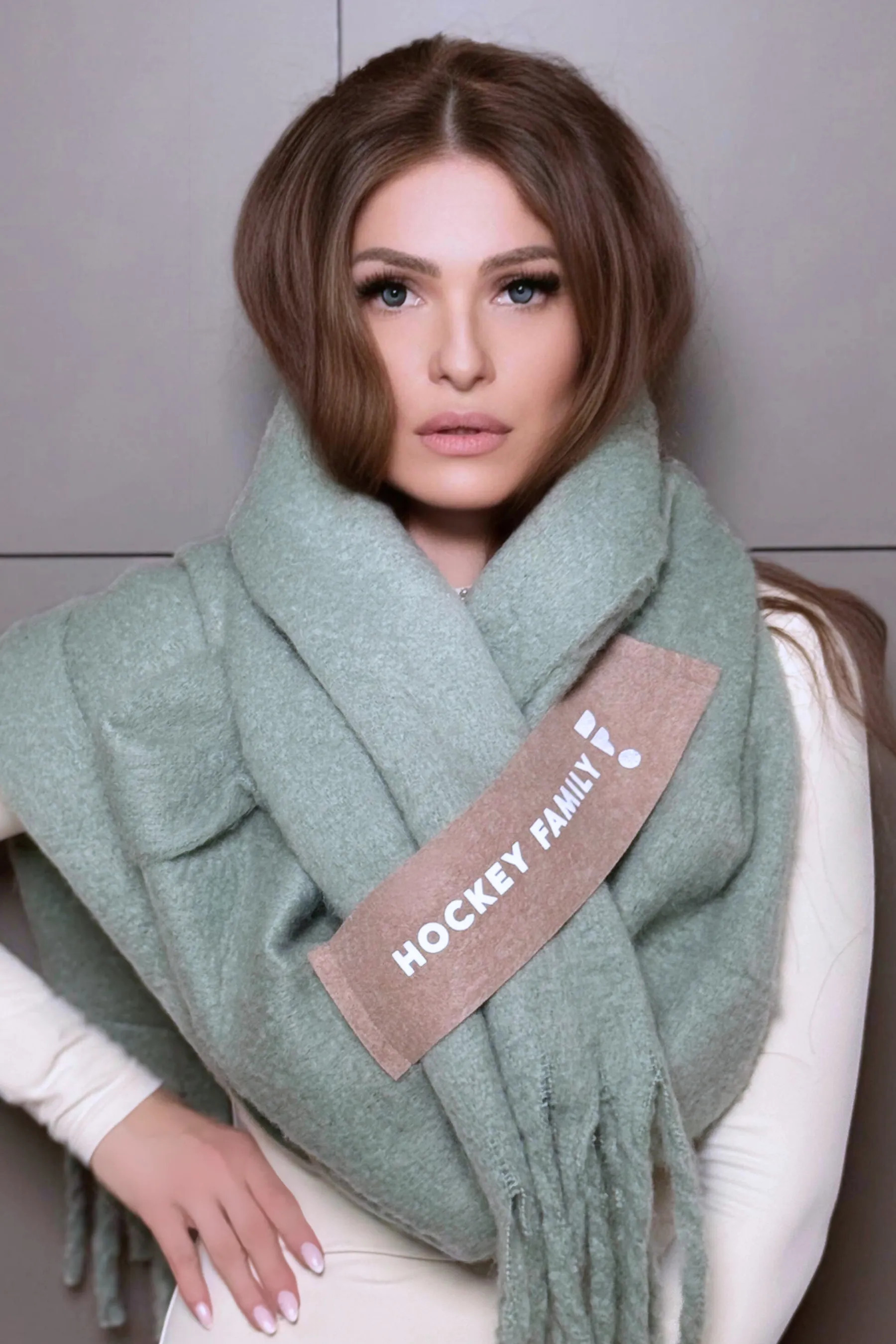 HFF Maxi šál s reflexným RFX nápisom | zimný šál