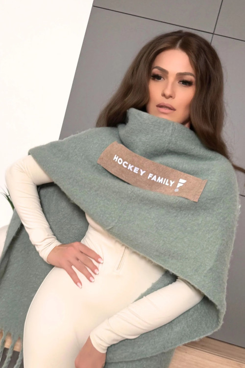 HFF Maxi šál s reflexným RFX nápisom | zimný šál