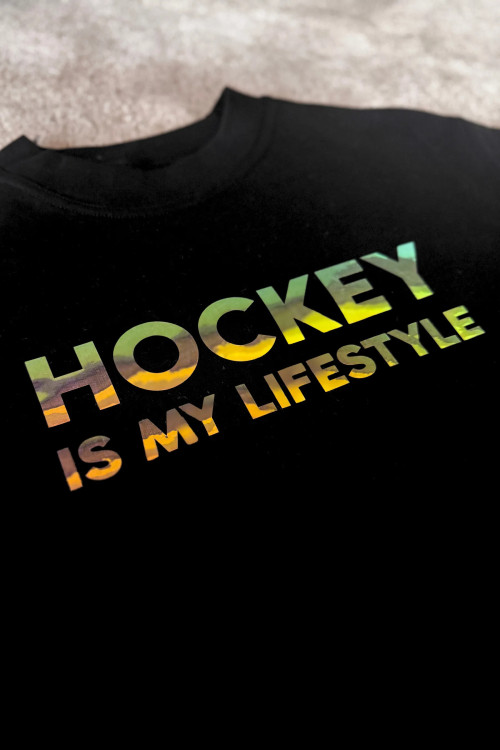 GLIMR Hockey Hoodie HFF | Holographic hoodie for hockey families