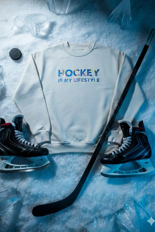 GLIMR Hockey Hoodie HFF | Holographic hoodie for hockey families