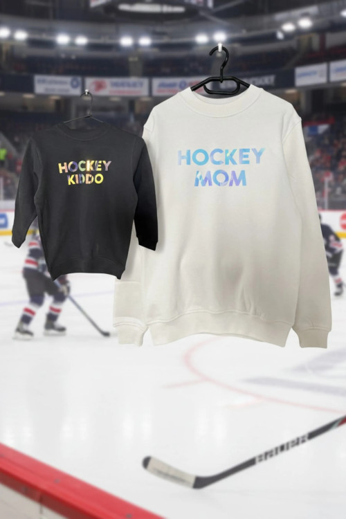 GLIMR Hockey Hoodie HFF | Holographic hoodie for hockey families