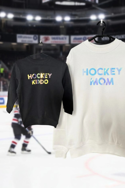 GLIMR Hockey Hoodie HFF | Holographic hoodie for hockey families
